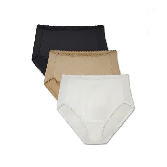 Women's Undershapers Hi-Cut Brief Underwear Panties 3-Pack Size 5X/12 - Picture 3 of 8